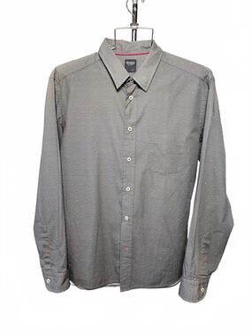 NEW BENSON men's button down shirt in grey